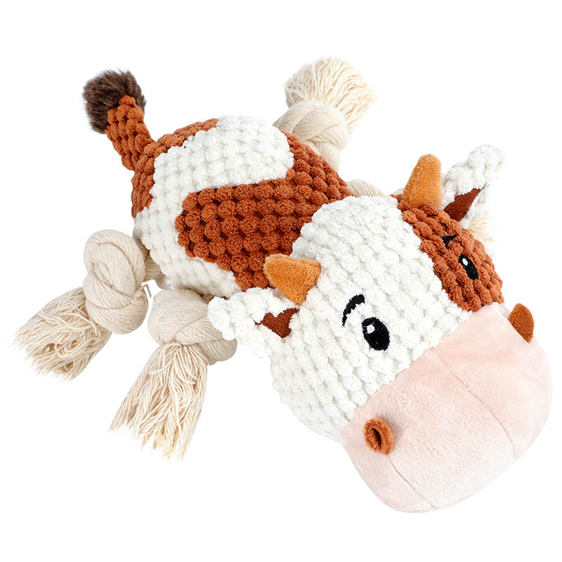 Plush Cow Toy – Durable & Soft